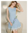 Azure Mist_Light Blue Knit Two-Piece Set