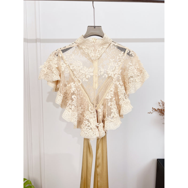 Spliced Lace Camisole Top