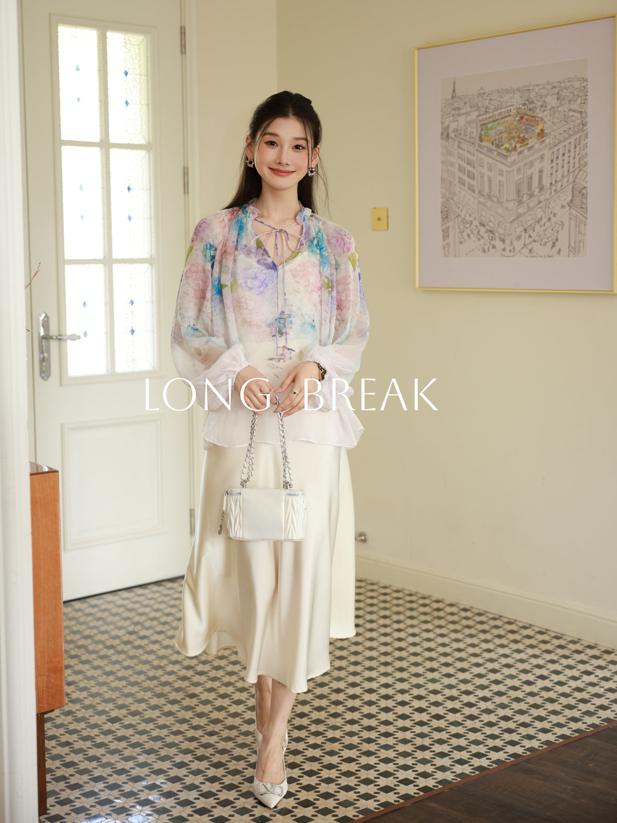 Hydrangea Collection Set, Top + Shorts