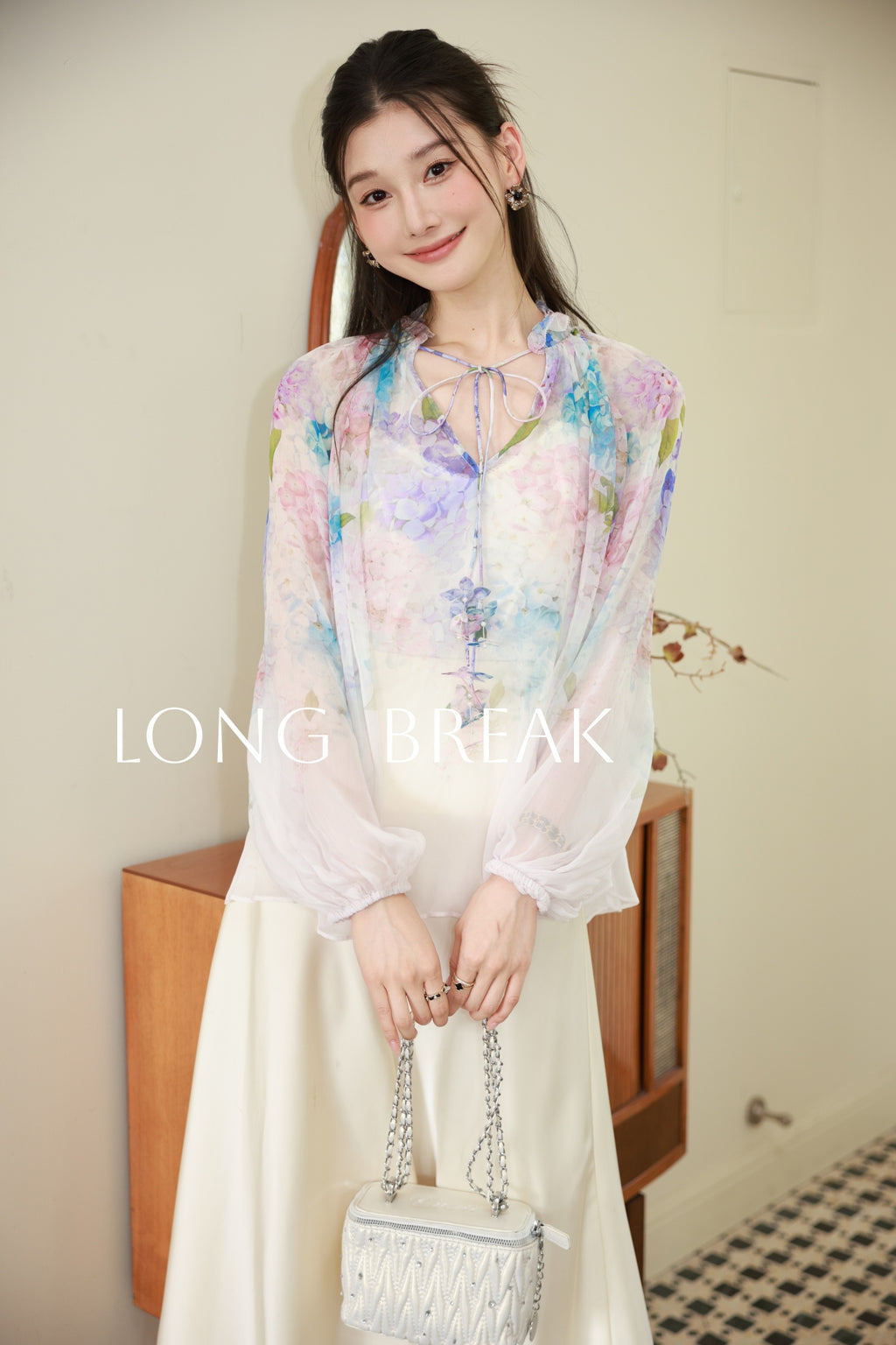 Hydrangea Collection Set, Top + Shorts