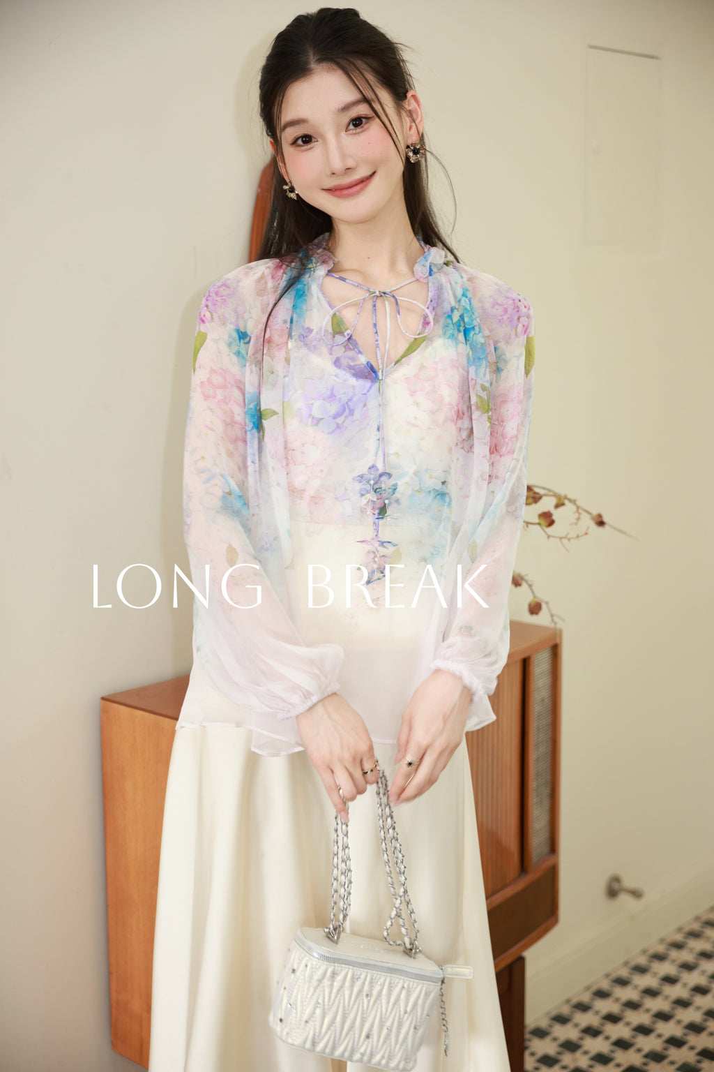 Hydrangea Collection Set, Top + Shorts