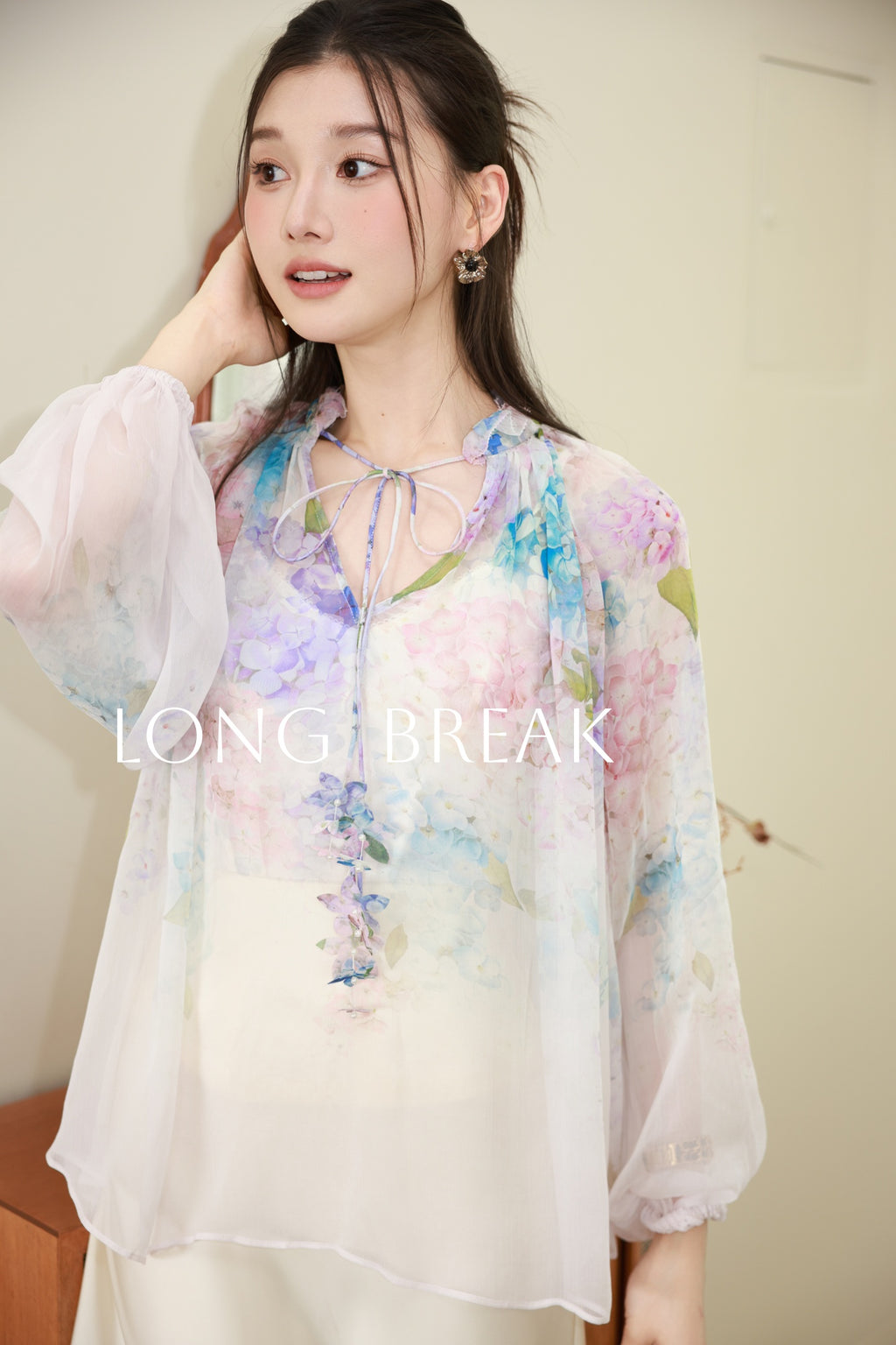 Hydrangea Collection Set, Top + Shorts