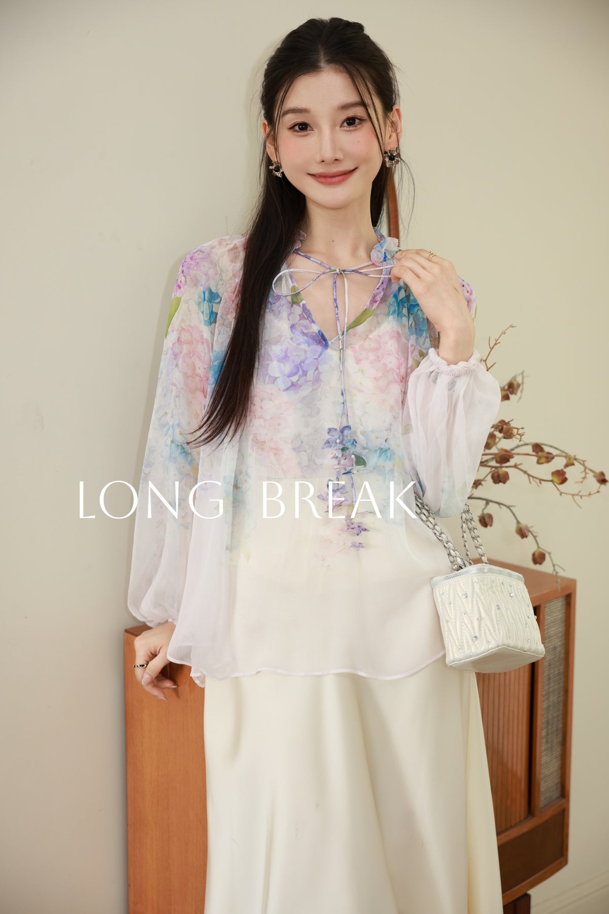 Hydrangea Collection Set, Top + Shorts