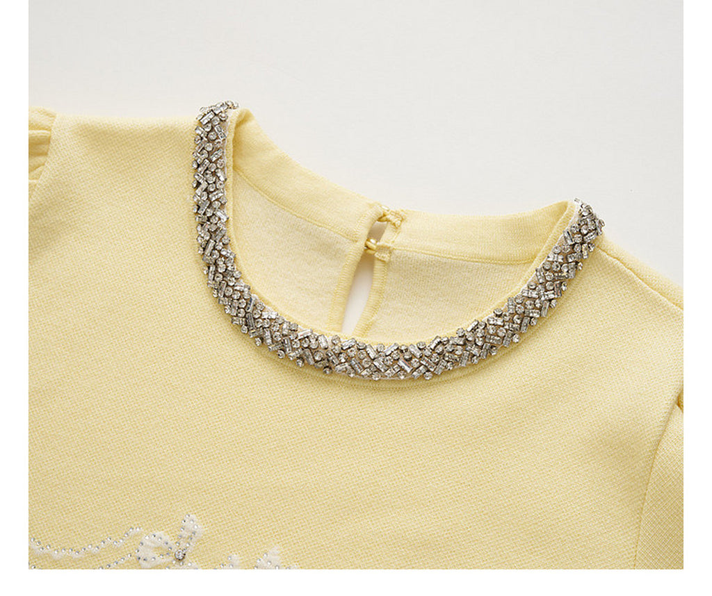 Lemon Baroque_Light Yellow Knit Two-Piece Set