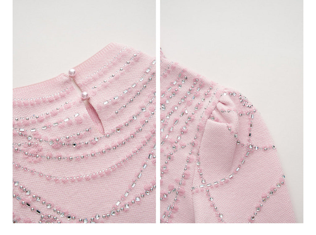 Light Pink Knit Two-Piece Set