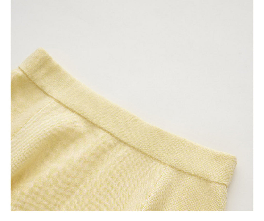 RoCoCo Memory_Pale Yellow Knit Long Dress