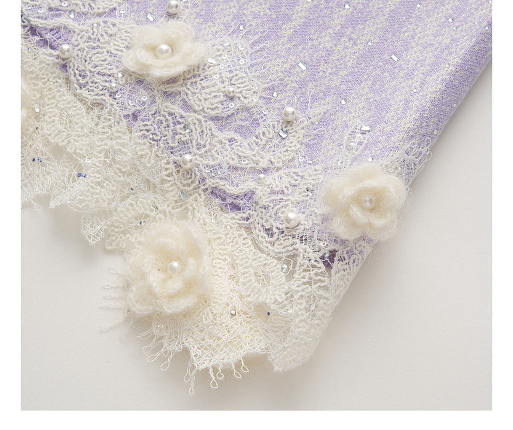 Misty Purple Haze_Light Purple Knit Two-Piece Set