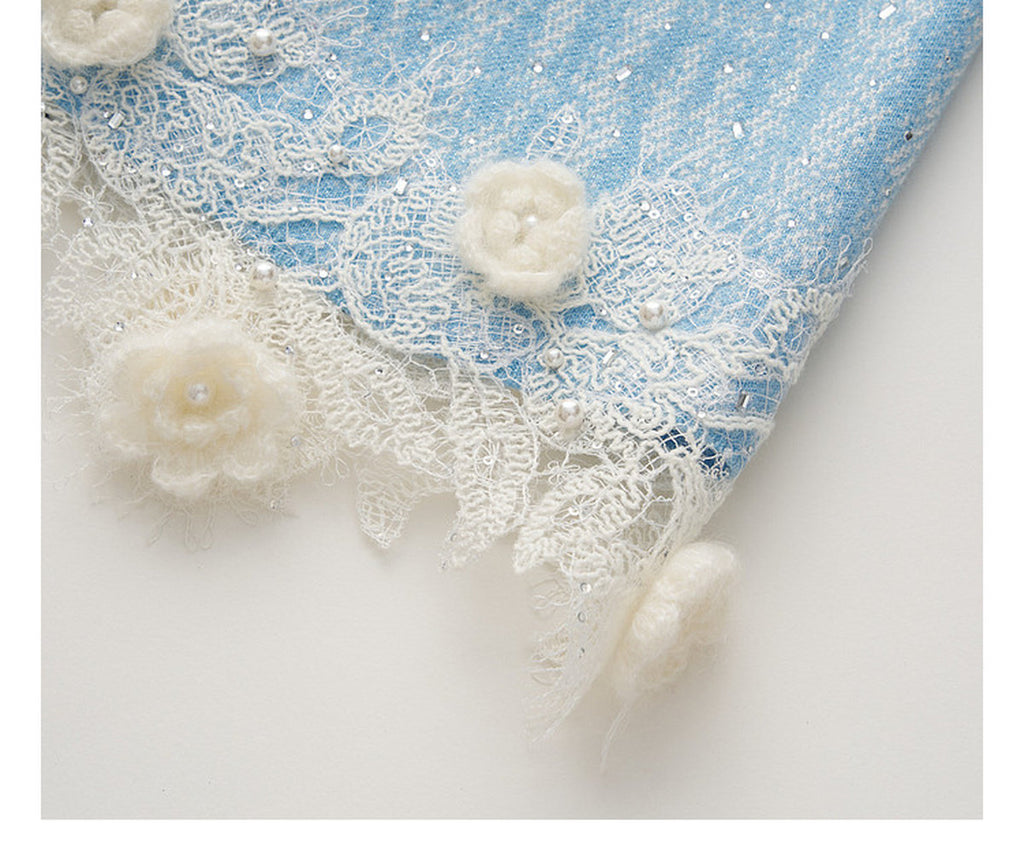 Blue Wave_Blue Knit Two-Piece Dress