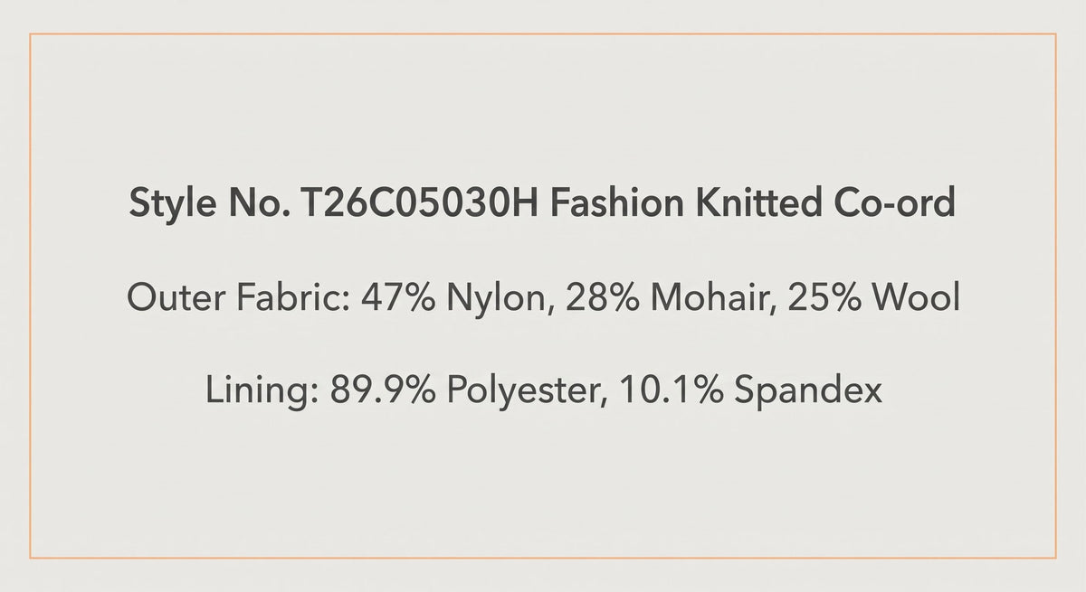 Knitted Lapel Two-Piece Set