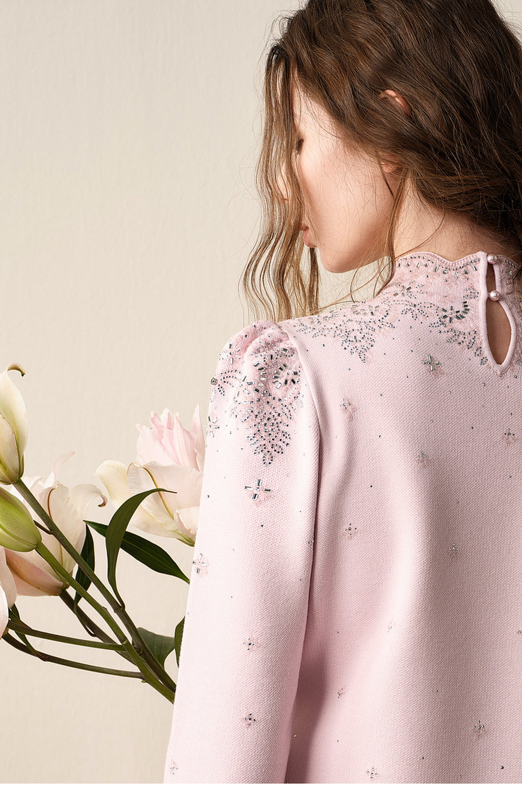 RoCoCo_Pink Knit Two-Piece Dress