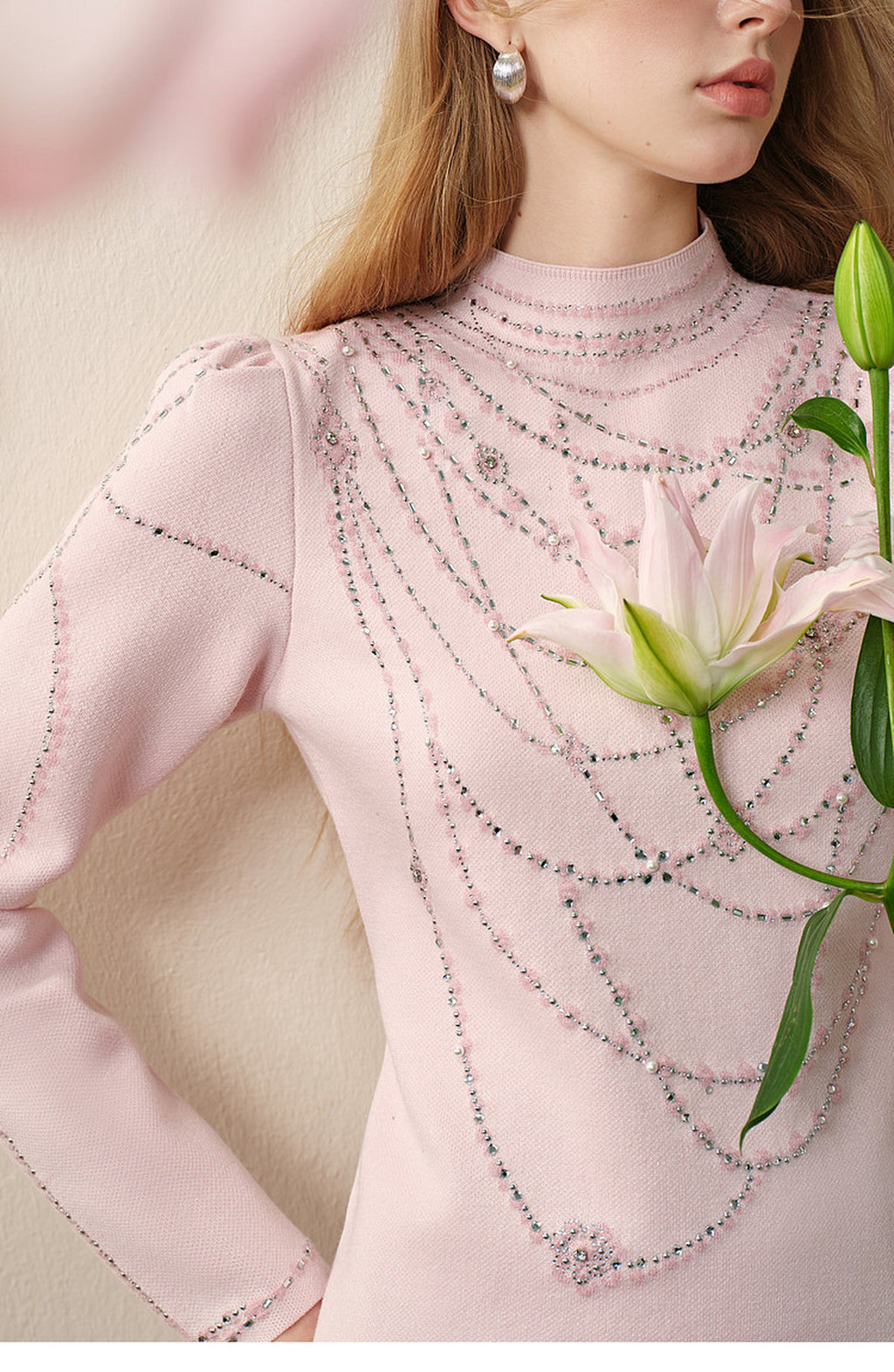 Light Pink Knit Two-Piece Set