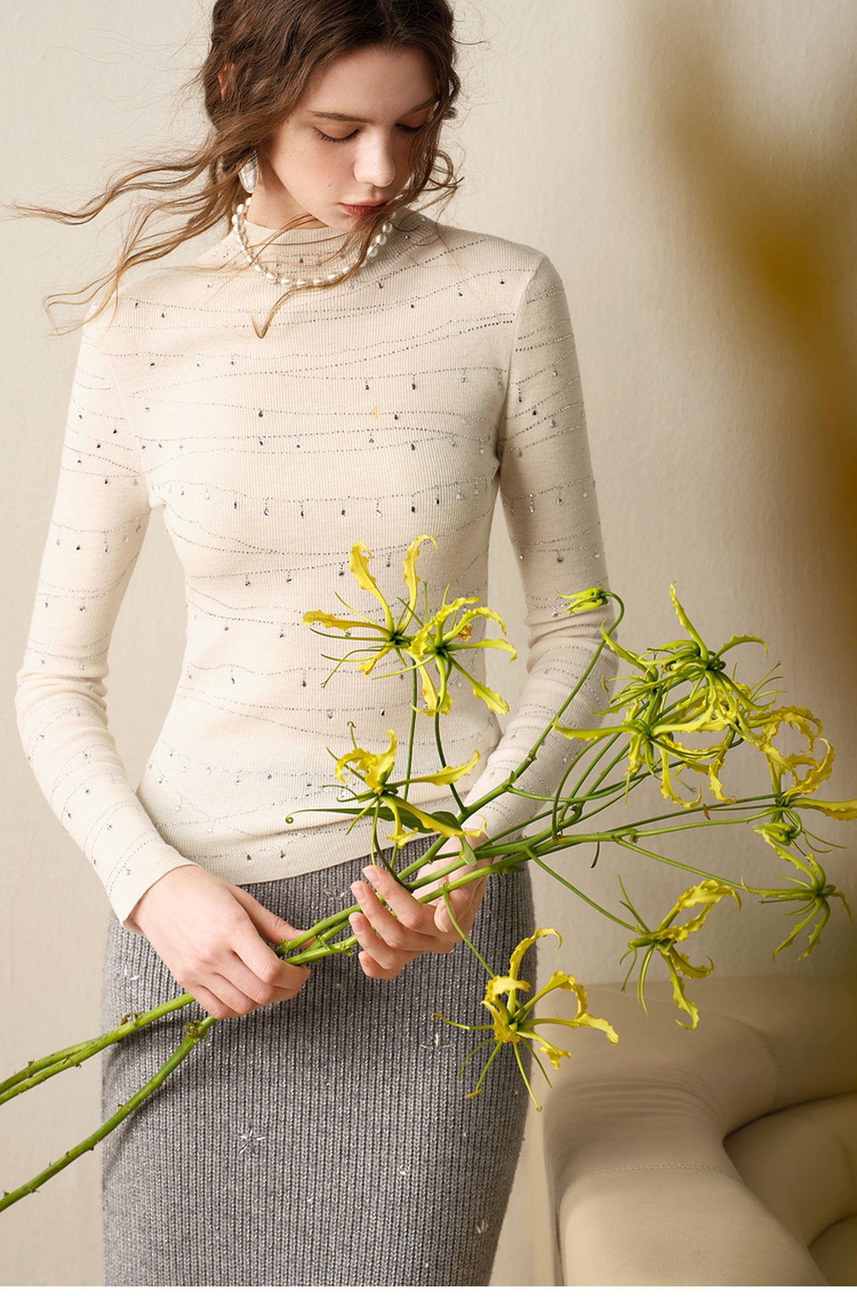 Pearl & Thread_Same Style Knit Top in Multiple Colors