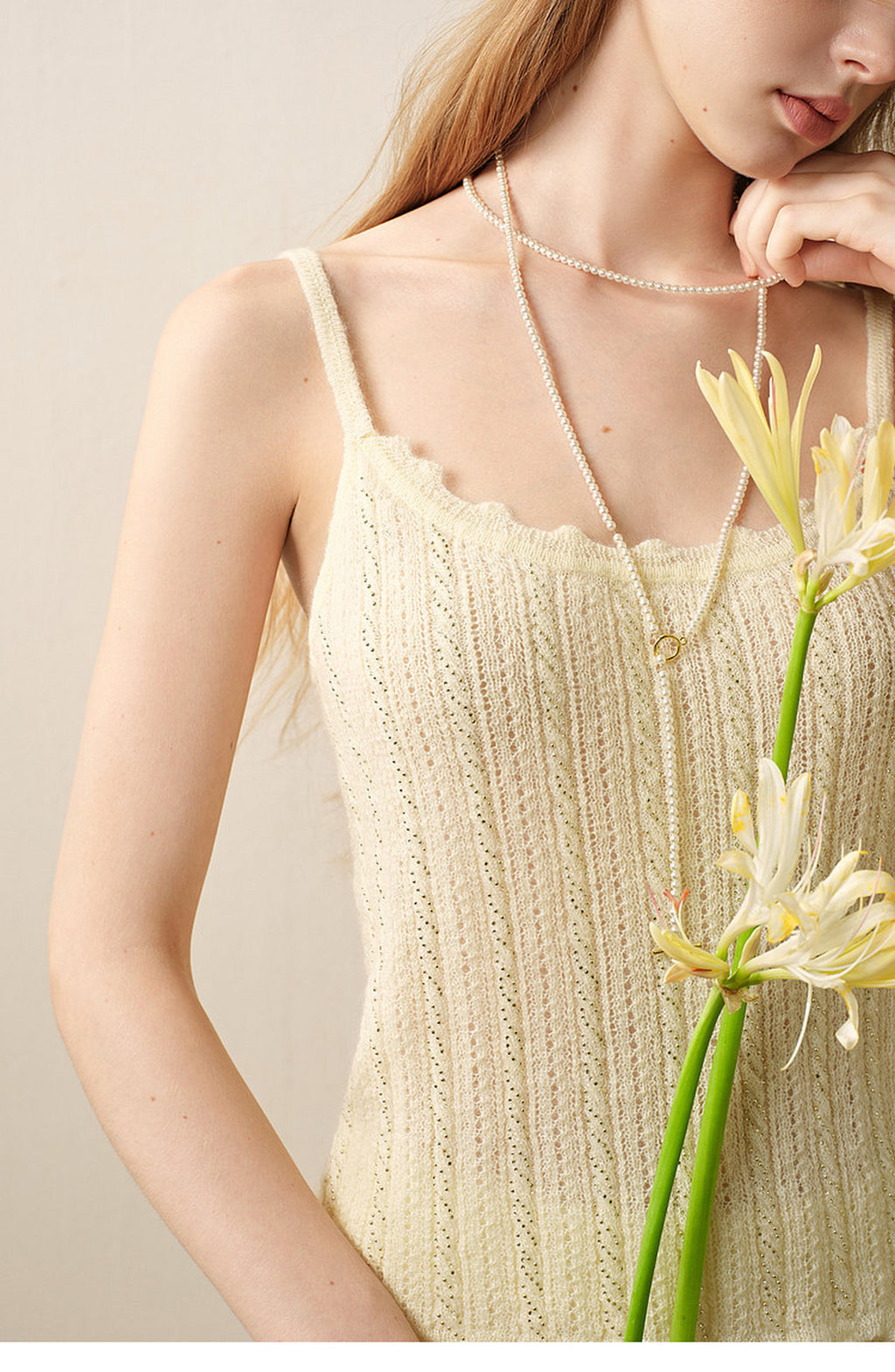 Pale Yellow Long Dress Three-Piece Set