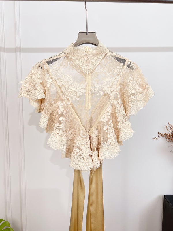 Spliced Lace Camisole Top