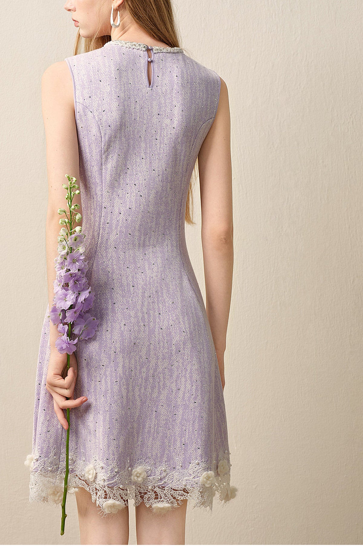 Misty Purple Haze_Light Purple Knit Two-Piece Set