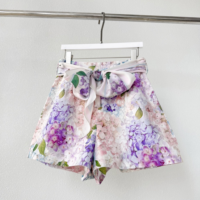 Hydrangea Collection Set, Top + Shorts
