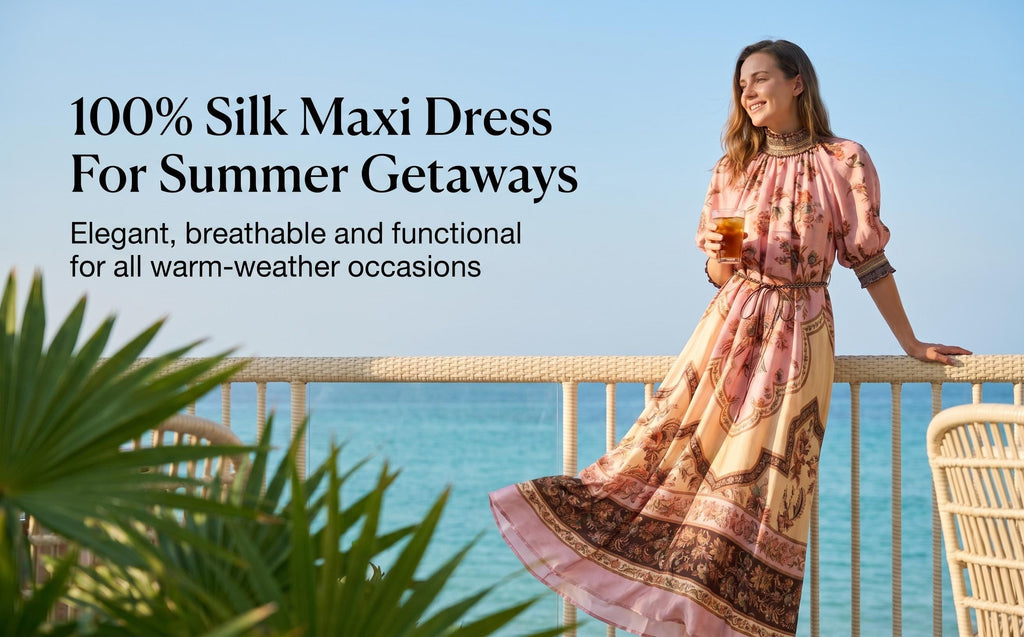 The Aster Billow Maxi Dress in Mauve Jacobean