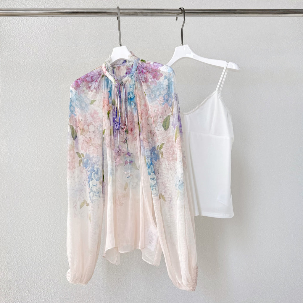 Hydrangea Collection Set, Top + Shorts