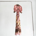 The Aster Billow Maxi Dress in Mauve Jacobean