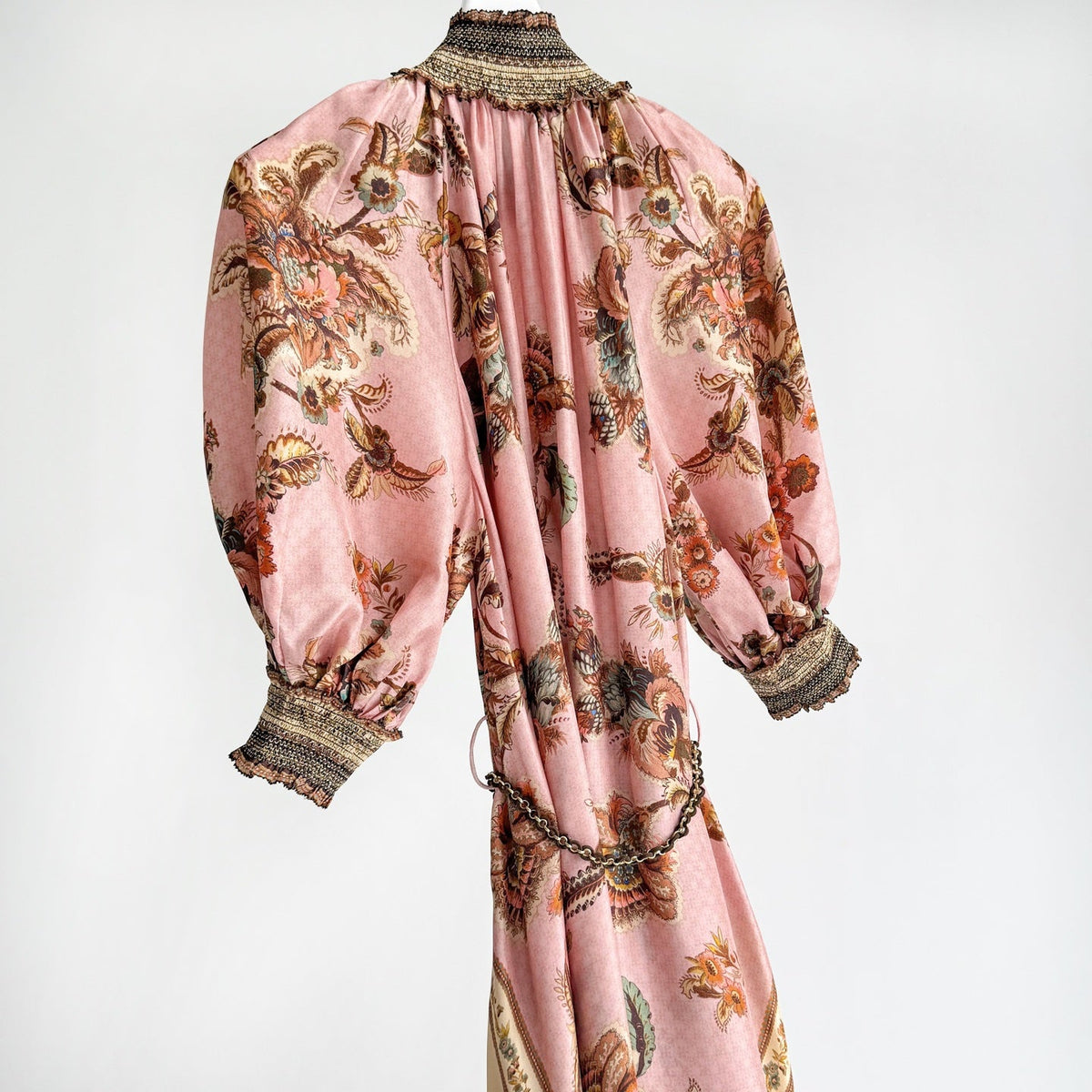The Aster Billow Maxi Dress in Mauve Jacobean