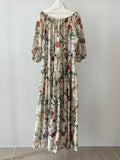 French‑style floral dress