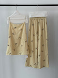 Ruffled Tie‑Front Cardigan set