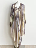 Frost‑Purple Delphinium Robe Cardigan + Silk Camisole Set